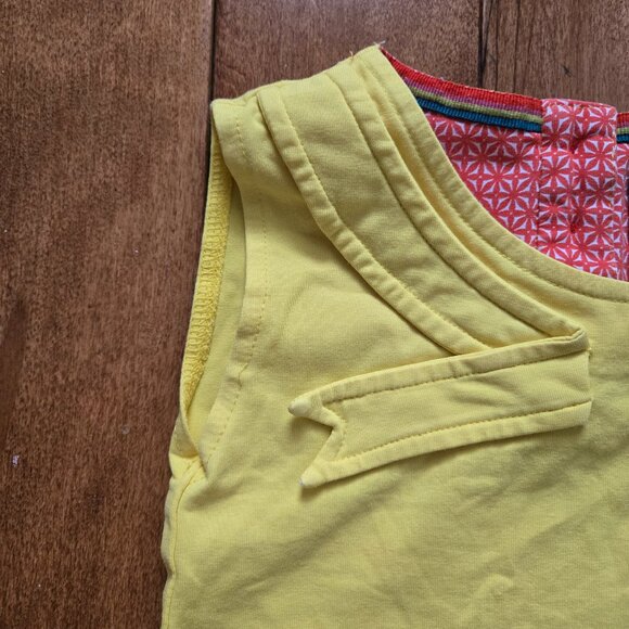 4 Funky flavours bright yellow sleeveless shirt size EU110-116 US 5-6 - Picture 5 of 9